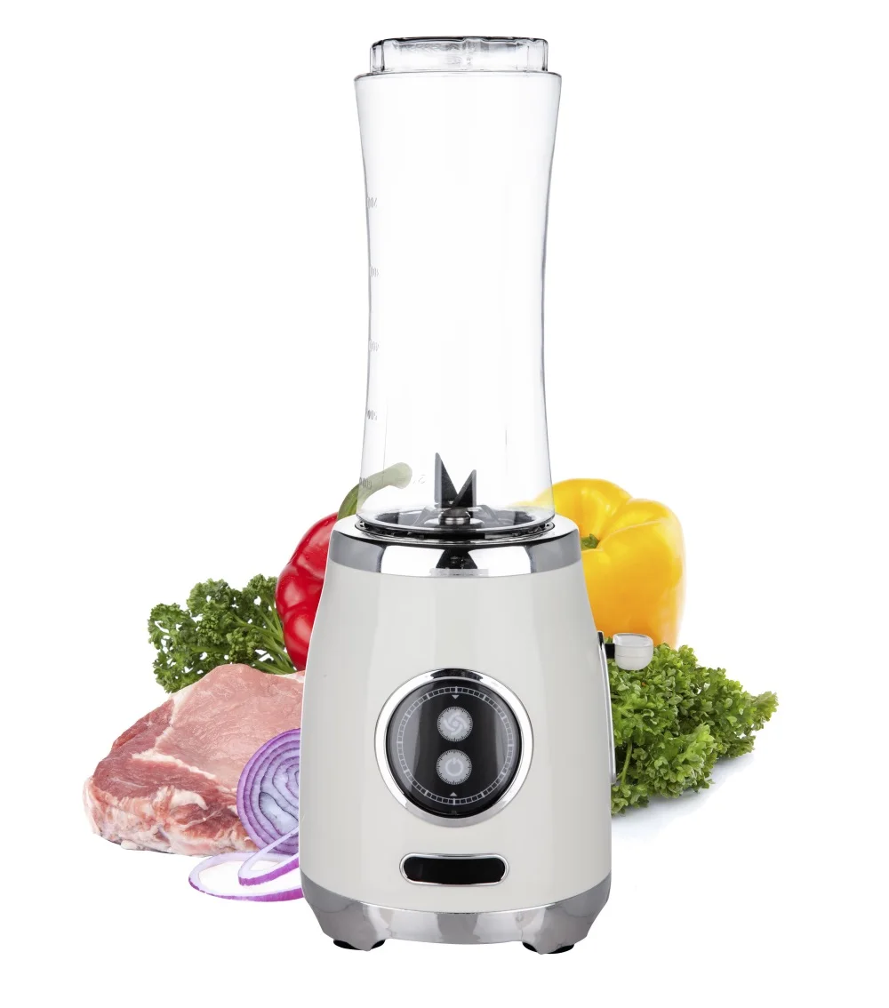 BL399B New Retro Style Mini  300W AC Motor Glass Mason Jar Household Blender