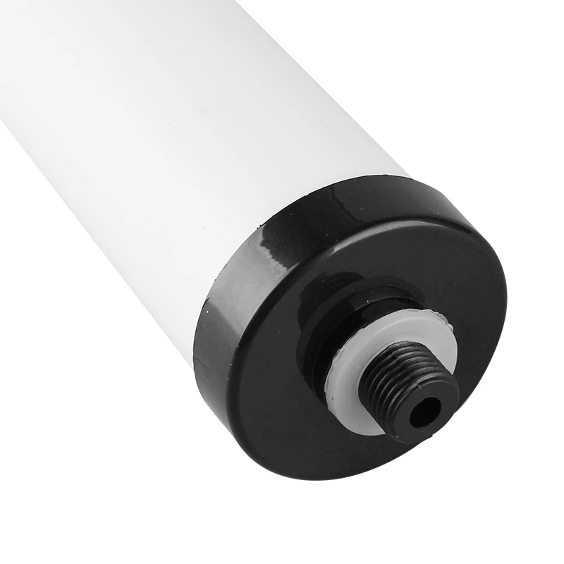 UDF Inline Water Filter Cartridge Activated Carbon Media for 50 GPD Household Water Filtration Manual Power Plastic Material