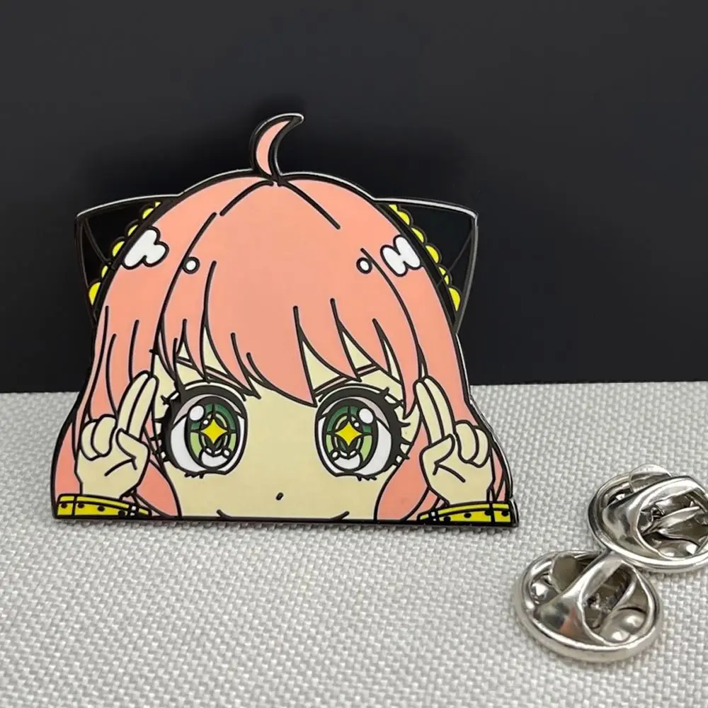 Manufacturer custom design anime metal lapel pin badge custom enamel pins