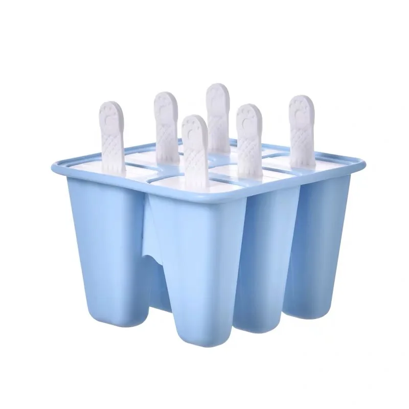 Popsicle Molds 6 Cavity Silicone Ice Pop Molds BPA Free Popsicle Mold Reusable Easy Release Ice Pop Maker