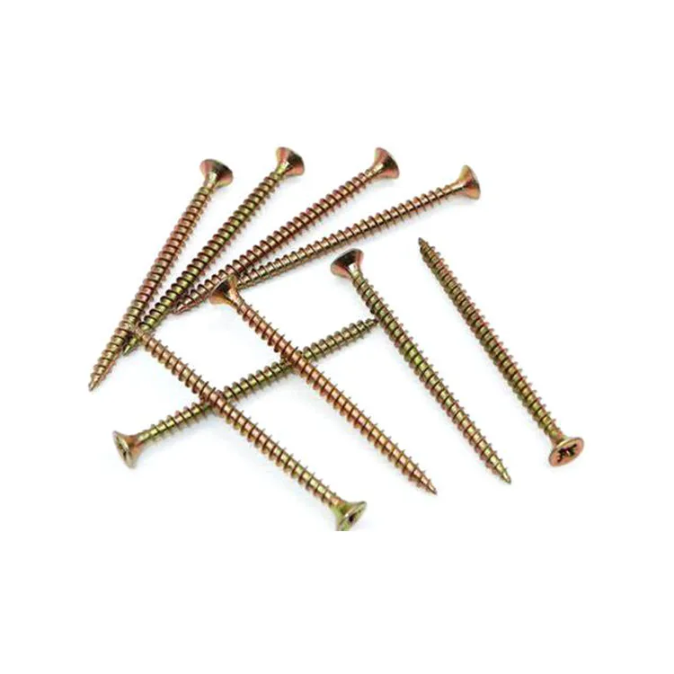 DIN7505 Galvanized Chipboard Screws 30mm Yellow Chipboard Screw Nails