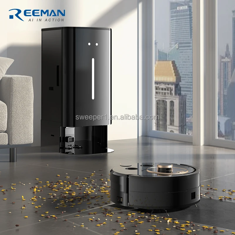 Industrial Intelligent Sweeping Scrubber Machine Smart Floor Cleaning Robot Wet And Dry Vacuum Cleaner With Mop