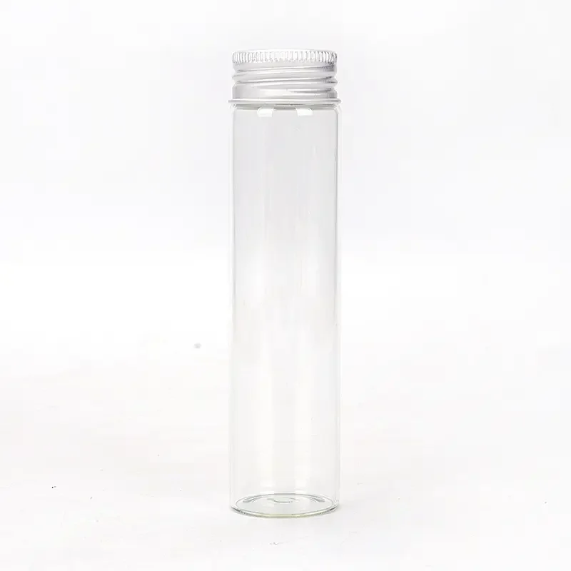 Clear Color Borosilicate Class A 100ml  Glass Test Tube Glass Test Tubes With Cork Stoppers