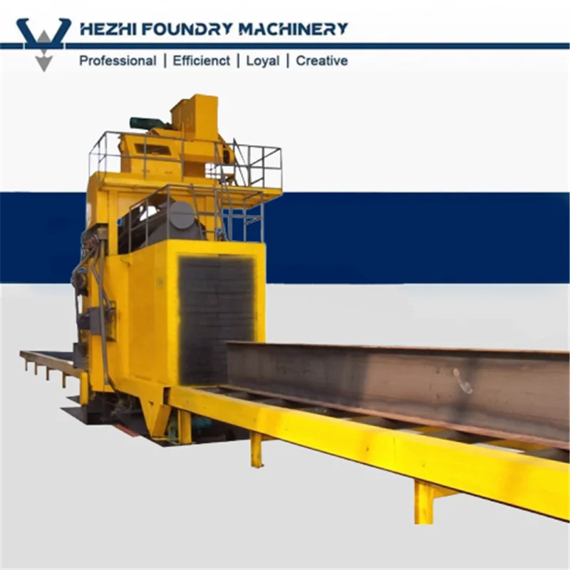 H Beam Profile Shot Blasting Equipment Machine Wheel Blaster QH69 for Steel Surface Continuous Treatment