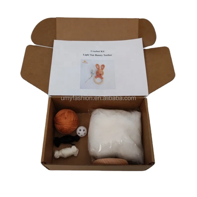 Cotton Bunny Doll DIY Crochet Animal Toys DIY Crochet Pattern Crochet Kit