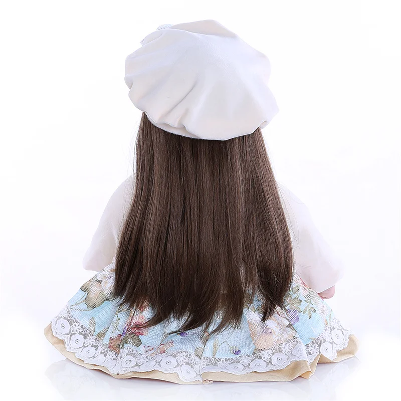 Fashion Toddler Princess 24 Inch Toys Cloth Body Silicone Vinyl Reborn Baby Dolls For Kids Gifts