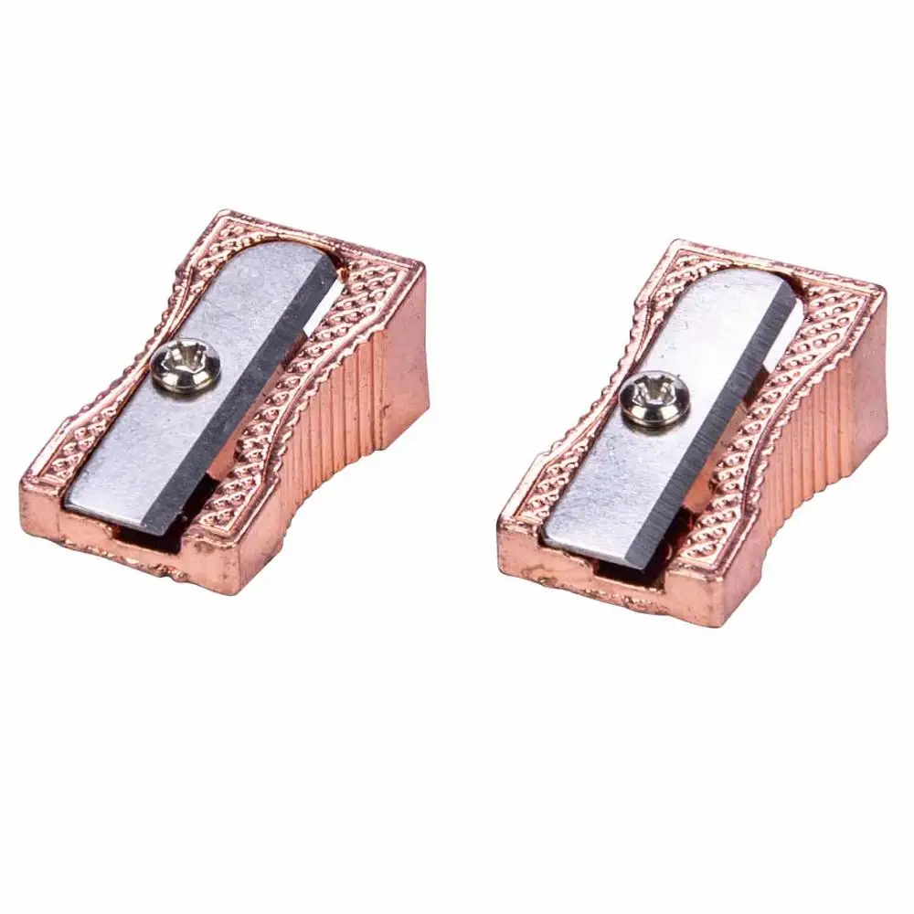 Rose Gold Color Single Double Hole Metal Pencil Sharpener
