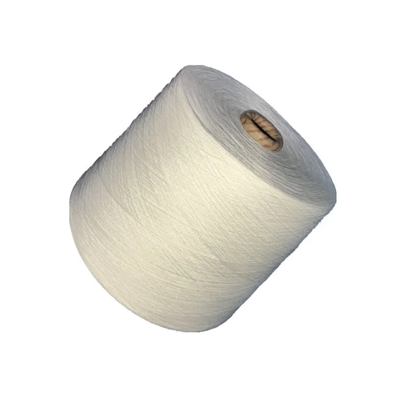 Low Price manufacturer natural white polyester cotton blended yarn