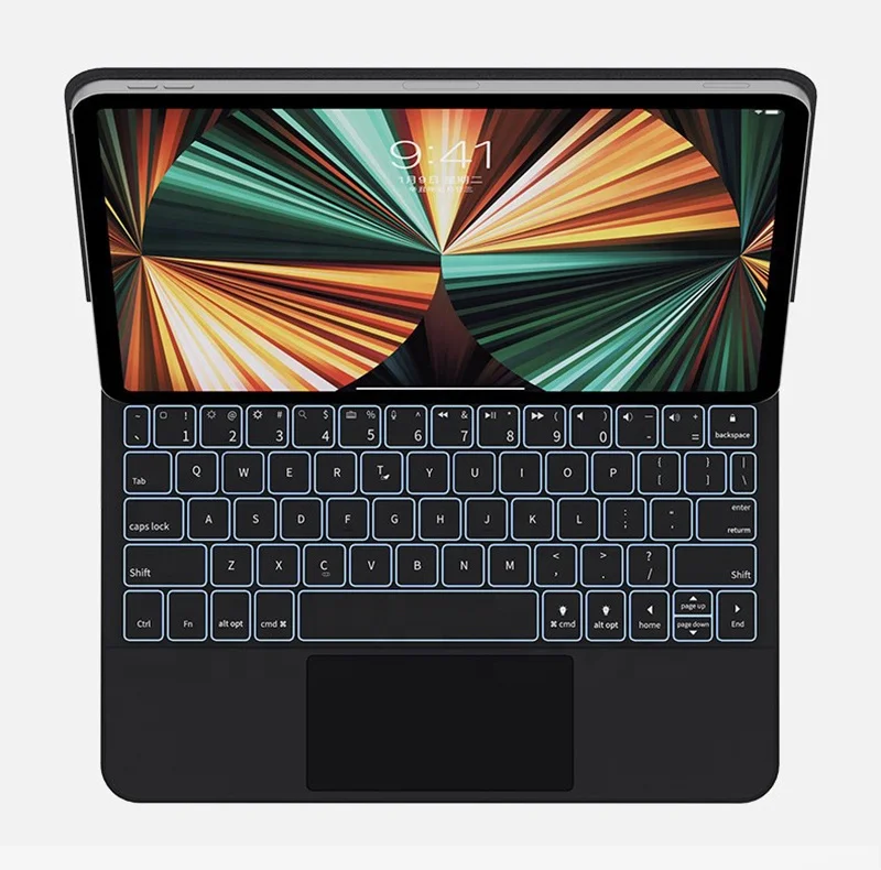 Magic Keyboard Ultra Slim RGB Backlit Multi-Touch Trackpad Magnetic Clasp Keyboard Case for  for iPad Pro 11 iPad Air 5th/4th
