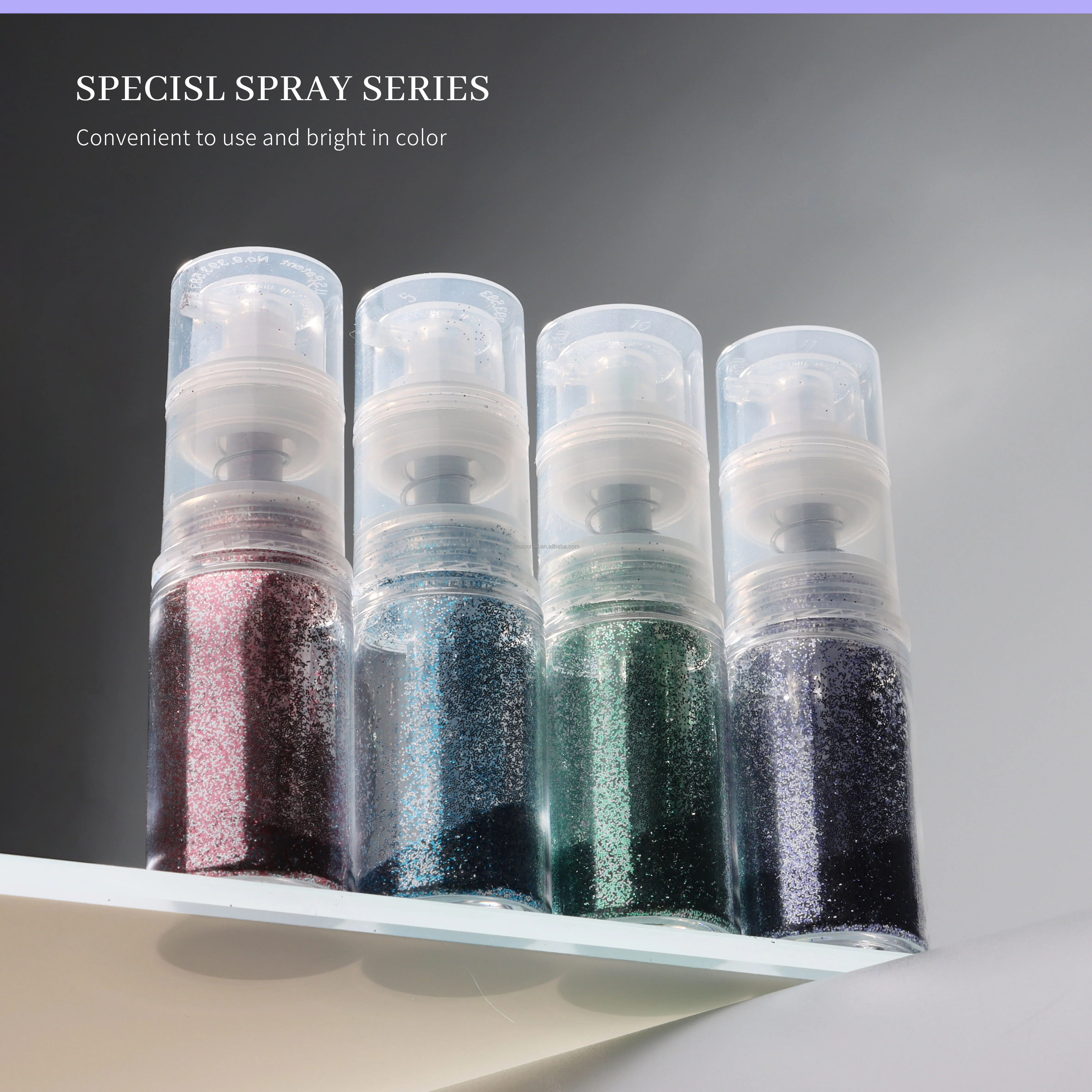 KNC Glitter Ombre Spray Powder for Nail 7.5g 12colors powder not clog easy to achieve gradient effect OEM private labels