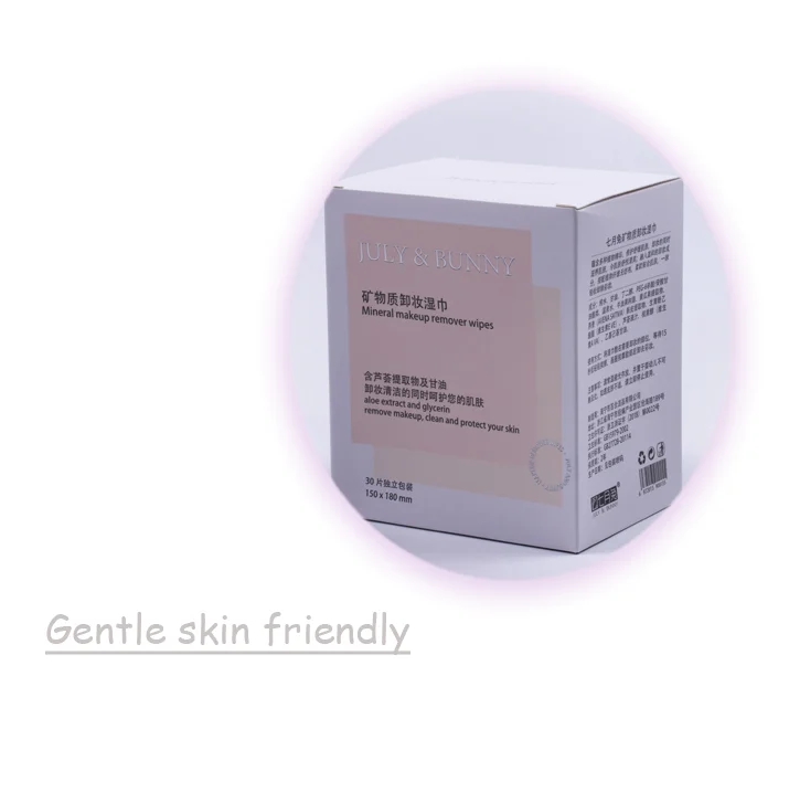 Makeup Remover Cleansing Face Wipes Eco-friendly Individually Packaged Makeup Remover Wet Wipes