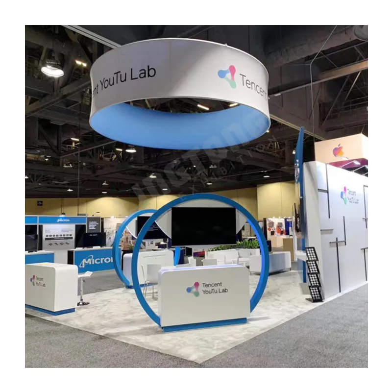 Круглая Натяжная ткань с принтом на заказ круглая потолочная трубка баннер для мероприятий торговой выставки висячий знак дисплея