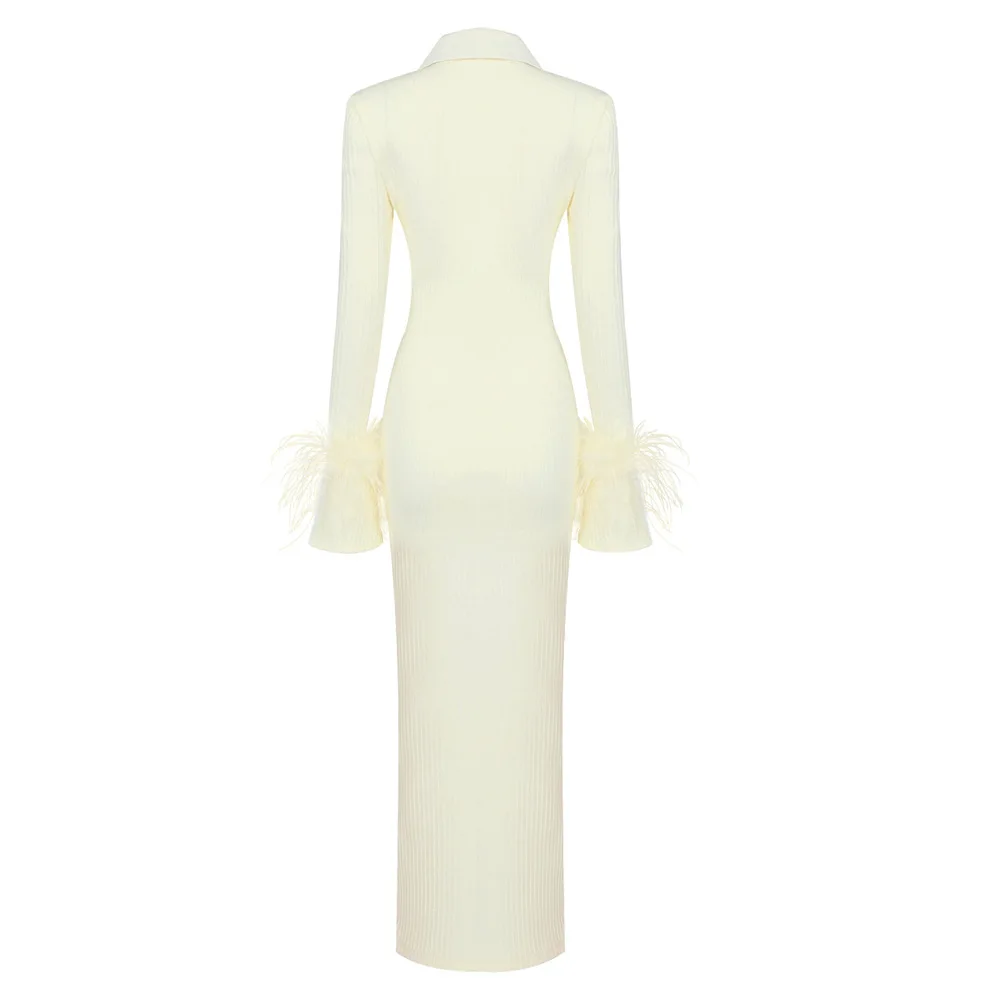 DG090483 New design Dresses Women Lady Elegant long Sleeve knit Dress for wholesales