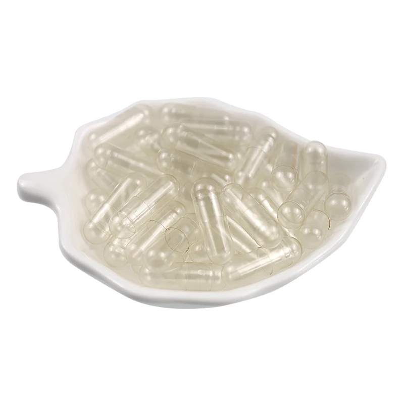 HPMC Empty Capsules Size number 00 0 white or clear transparent vegetable hard capsules for vegan and vegetarian