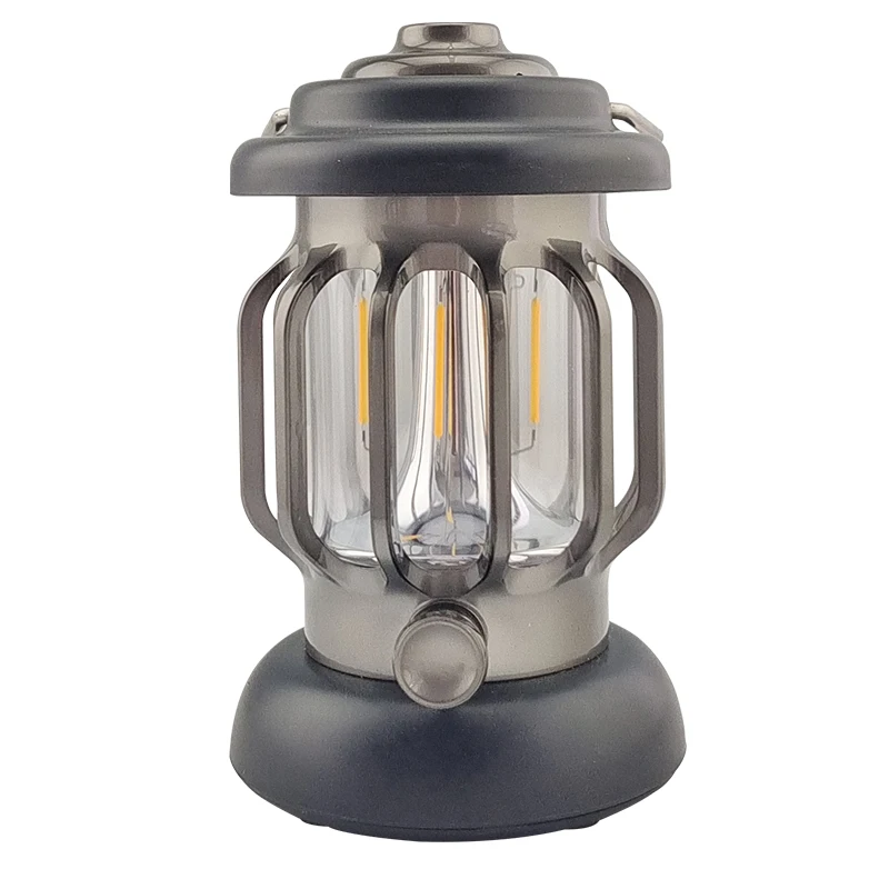 Old-fashioned Vintage Retro Hiking Tent Light Led Rechargeable Dimming Lamp Outdoor Portable Camping Lantern Lights