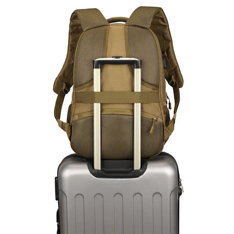 Waterproof 600D Oxford Camping Trekking Hunting Tactical Backpack MOLLE Bag Hiking Daypacks With Power Charging