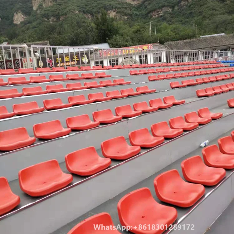 Telescopic grandstand seats Stadium fixed Bleachers chairs Customized stands with seating  for Attendance rostrum