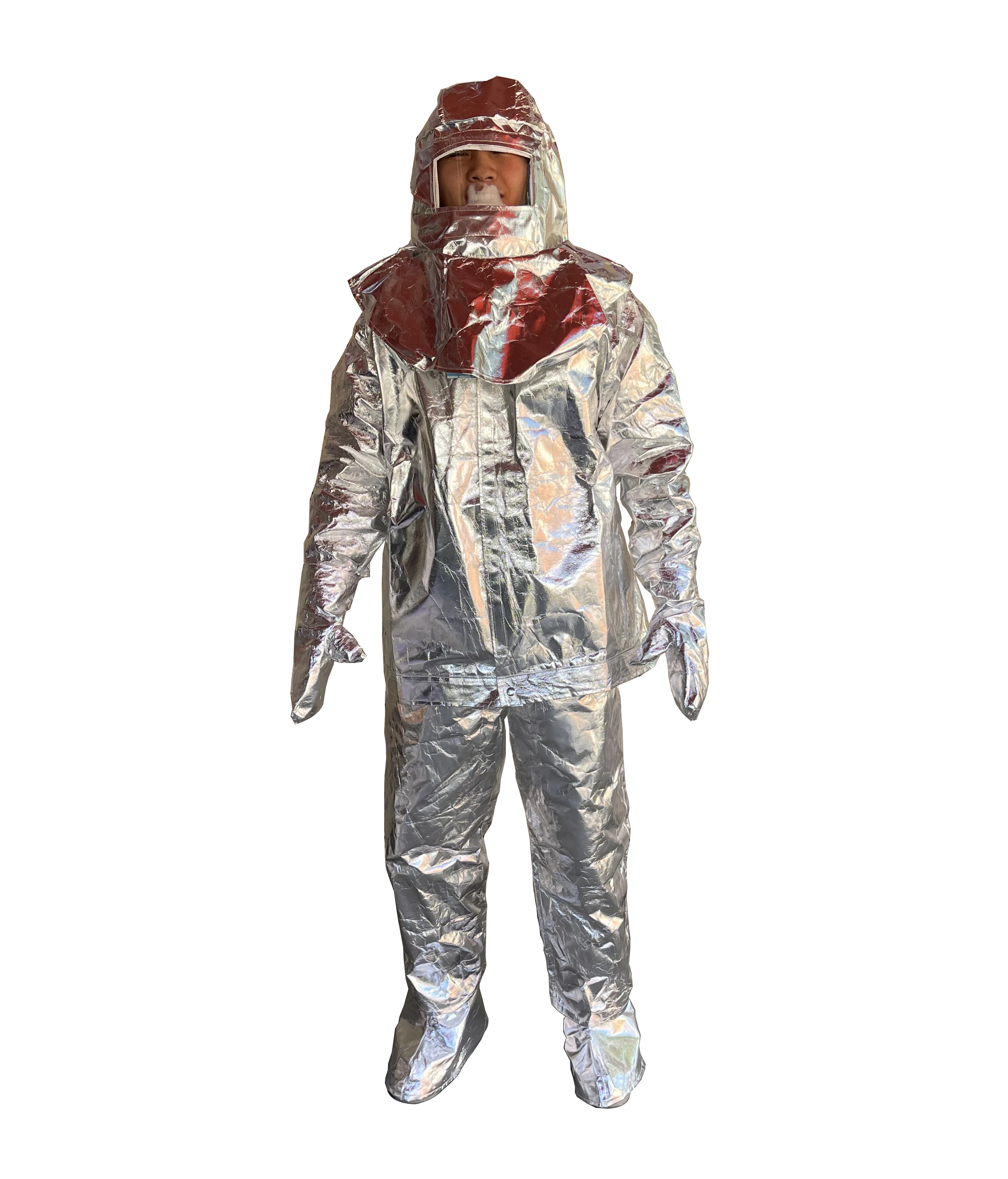 Hot Sale Fireman Aluminized Molten Metal Suit High Temperature Protection Heat Resistant Safety Suit