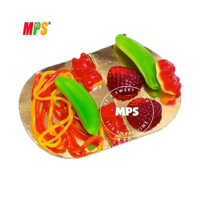 HACCP Wholesale Candy Suppliers Halal Popular Gummy Candy Novelty Taco Shape Sweet Flavour Chewy Soft Gummy