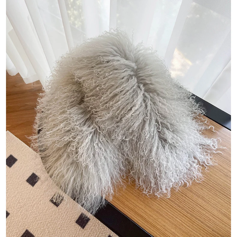 CX-S-126 Genuine Tibetan Lamb Mongolian Fur Scarf