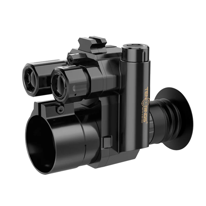 Tenrings Clip On Front Night Vision Scope 1080P/4K Sensor 350m Ir Rangefinder 1000m For Hunting