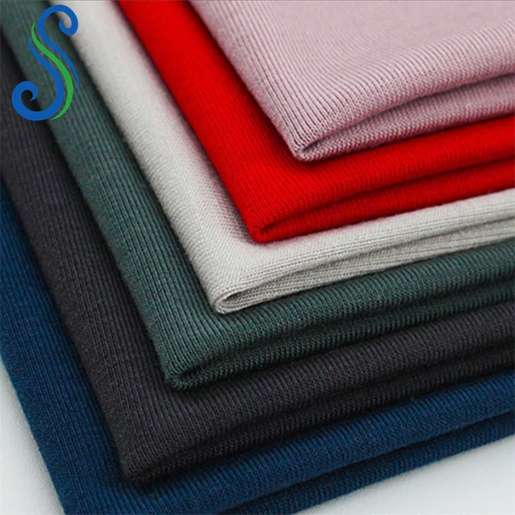 Manufacturer Breathable Bamboo Organic Fiber Material Single Jersey Fabric for Underwear