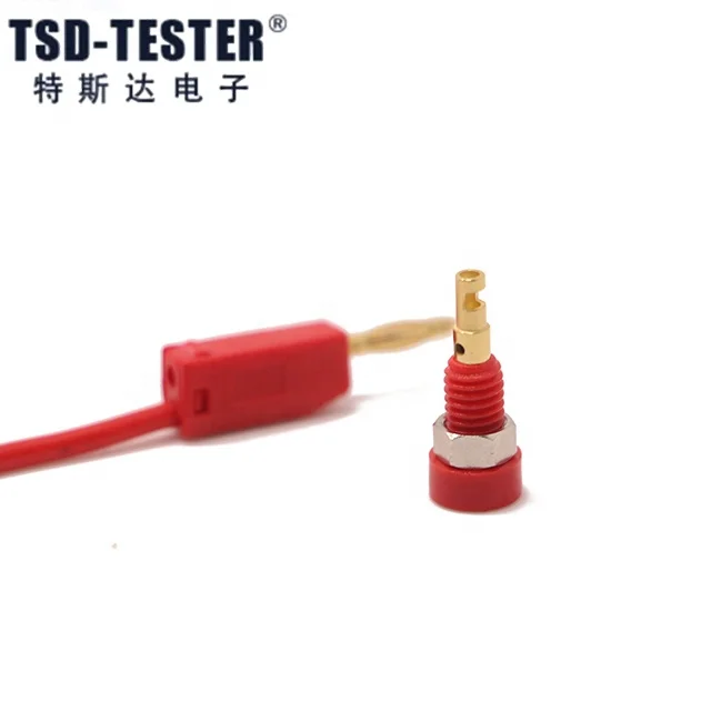 2MM 10A Gold plated Nickel plated industry plug and socket panel binding post pcb banana plug