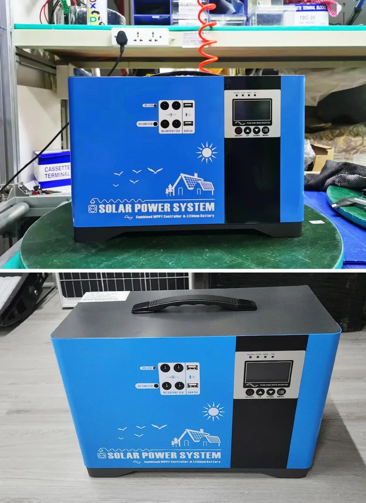 off-grid portable 220v battery solar power station 1500w