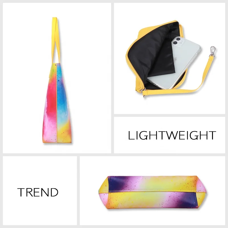 Wholesale Richanvol Brand Handbags Custom Logo Double Sided Designer Bags Fashion Beach Tote Bag for Women Daily PU Leather Open