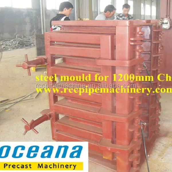 Concrete irrigation u channel machine, precast concrete channels