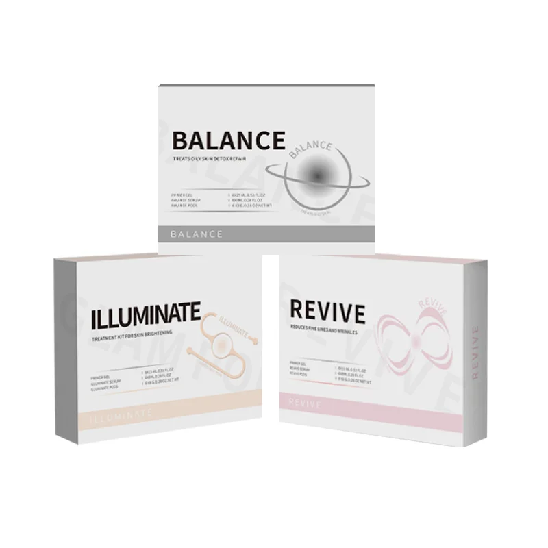Newest CO2 Oxygen Kit Hydrating Detox Pods Facial Capsules Serum Gel For Skin Balance Illuminate Revive Glam Detox Oxygene Pods