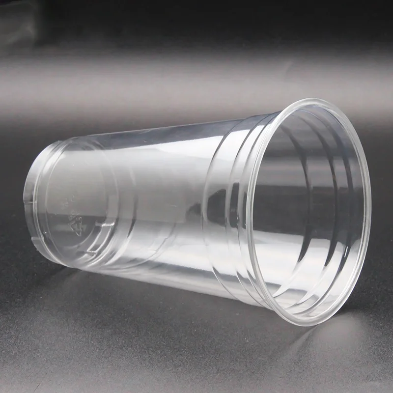 98mm 32oz disposable custom clear pla  pet pp milkshake plastic pet yogurt cup with lid