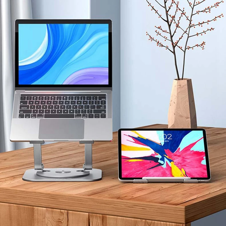 Notebook Holder 360 Rotating Base Laptop Stand For Pc Ipad Cooling Dock Tablet Laptop Stand