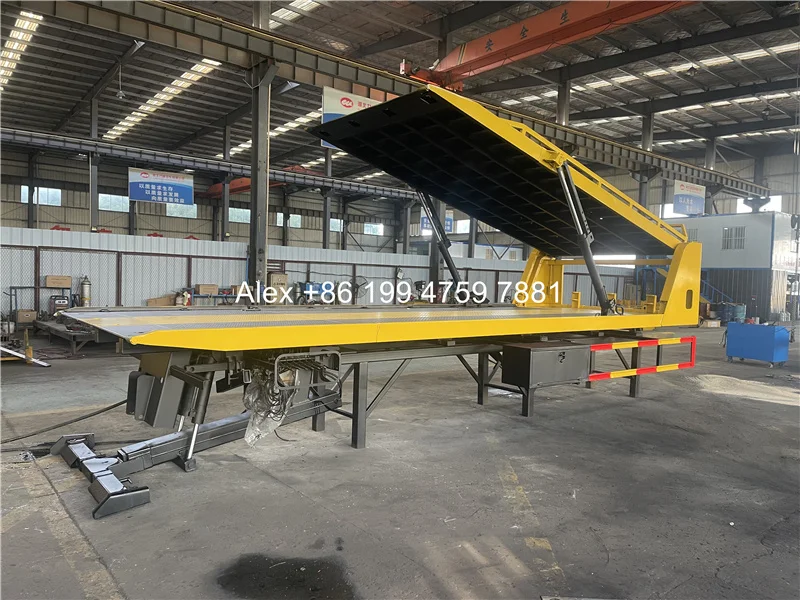 6 tons double deck multi functions tow 3-4 cars flatbed wrecker body
