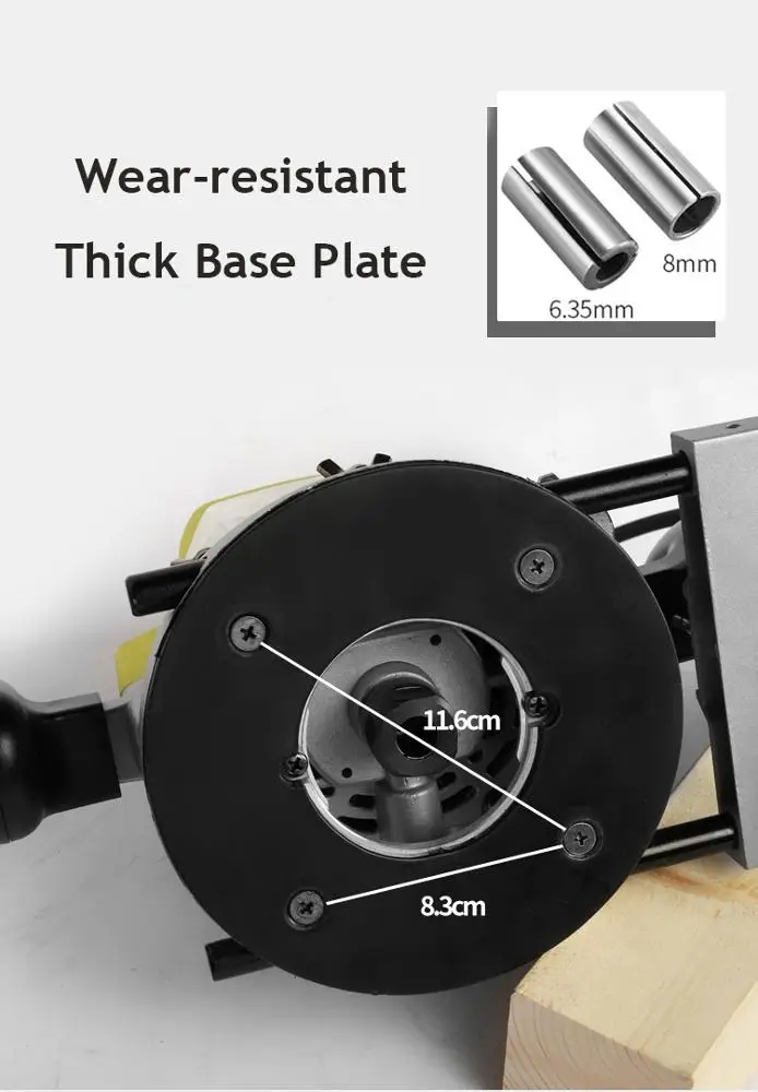 Многофункциональный Электрический деревообрабатывающий ручной фрезерный станок LIVTER для гравировки древесины, обрезки, фрезерования, сверления