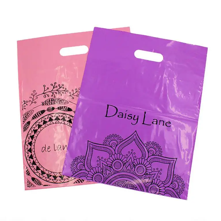 16x18 inch 100 Pk Die Cut Merchandise Retail Packaging Plastic Shopping Bags