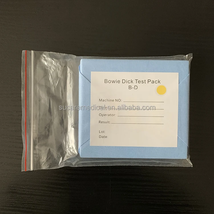 Medical Disposable Steam Sterilizer B-D Type Autoclave Bowie Dick Test Pack