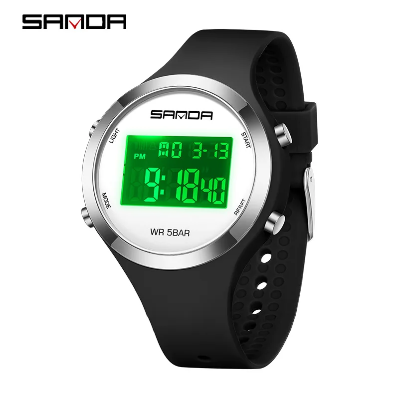 Sanda New Electronic Form Display Multifunctional Male Student Watch Youth Fashion Waterproof Alarm Clock