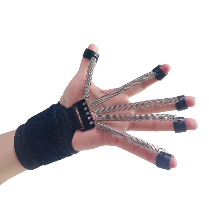 Stainless steel Humanoid Finger Exerciser Strengthener Trainer Hand Grip Finger Stretcher Resistance Bands