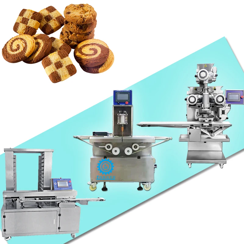 SV-208A automatic stuffed filled cookie maker machine wire cut biscuit making encrusting machine