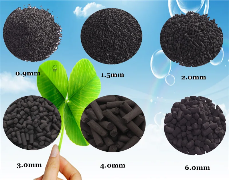 Manufacture Cylinder Columnar Carbon Activated / Activated Carbon To Elimination H2S