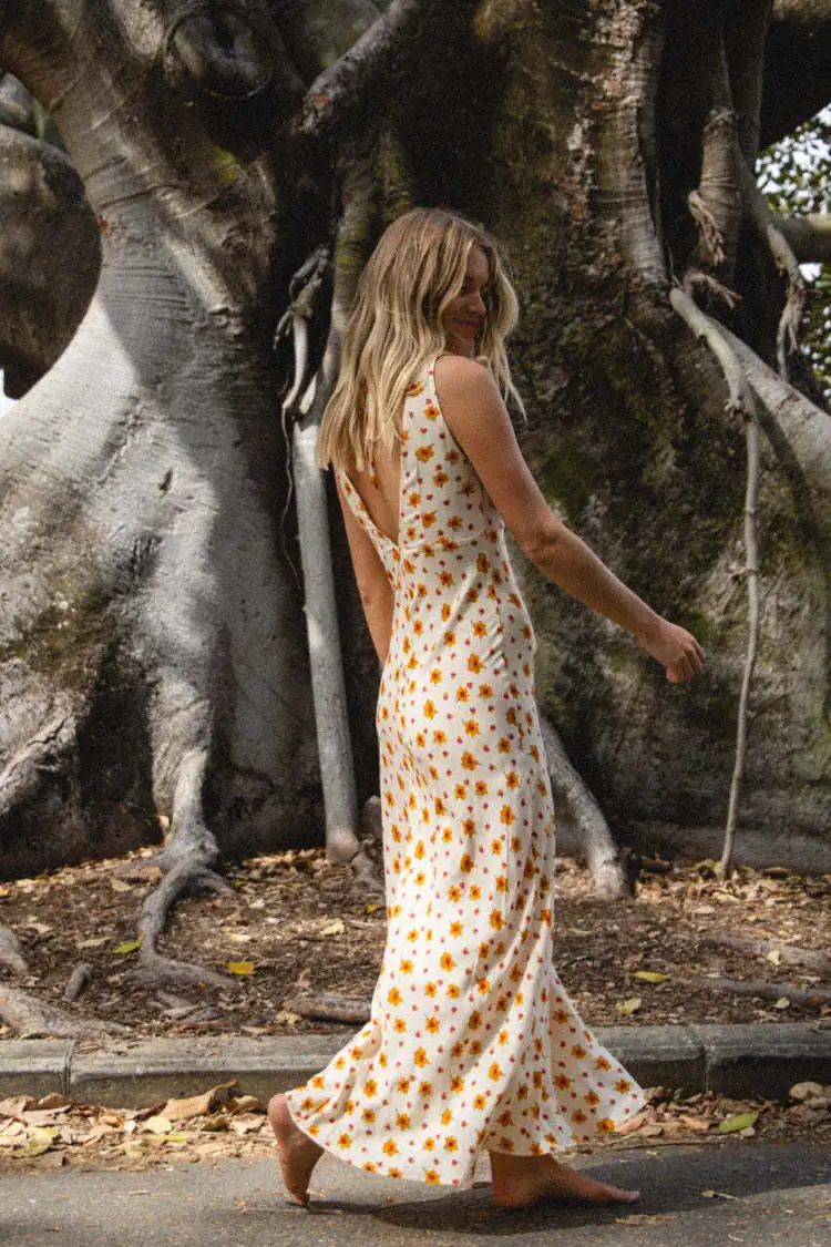 New Arrival Elegant Floral Print Dresses Lady Sexy Suspender Dresses Streetwear Vestido Summer Dress