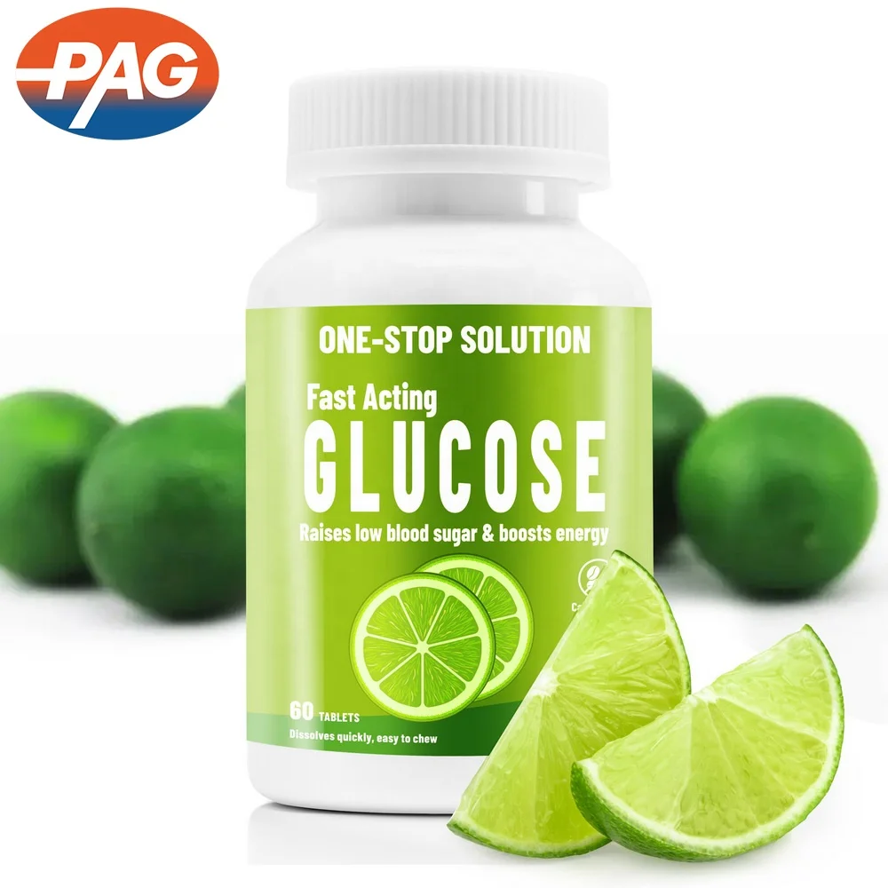 OEM Fast Acting Glucose Chewable Engergy 60Tabs Raises Low Blood Sugar & Boosts Energy Glucose Orally Disintegrating Tablets