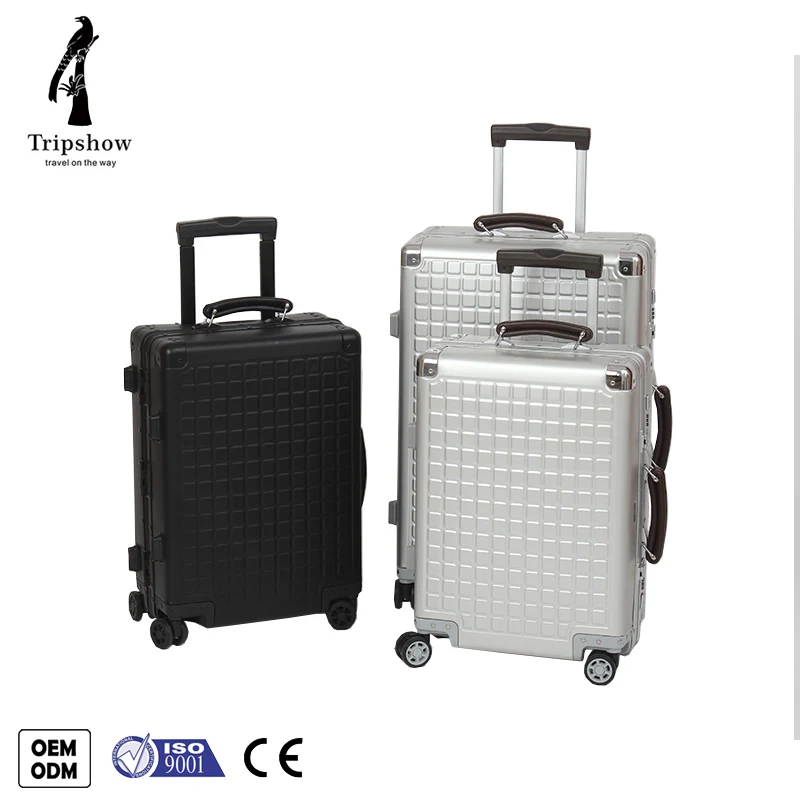 High Quality Aluminum Magnesium Alloy Tag Travel Carry-on Trolley Bag Luggage Sets Suitcase