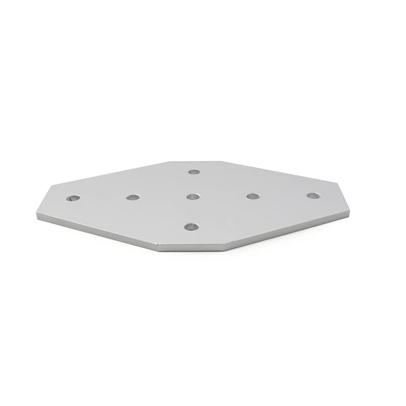 
6086 7 hole cross joining plate 3030 wall shelf bracket 30 wall shelf plate 30 machine connector 30 series for aluminum profile 
