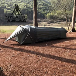 Sylaeto 3 Aluminium Pole 1 Person Backpacking Tent Lightweight Sack Waterproof bivvy Sleeping Bag Cover for Bushcraft