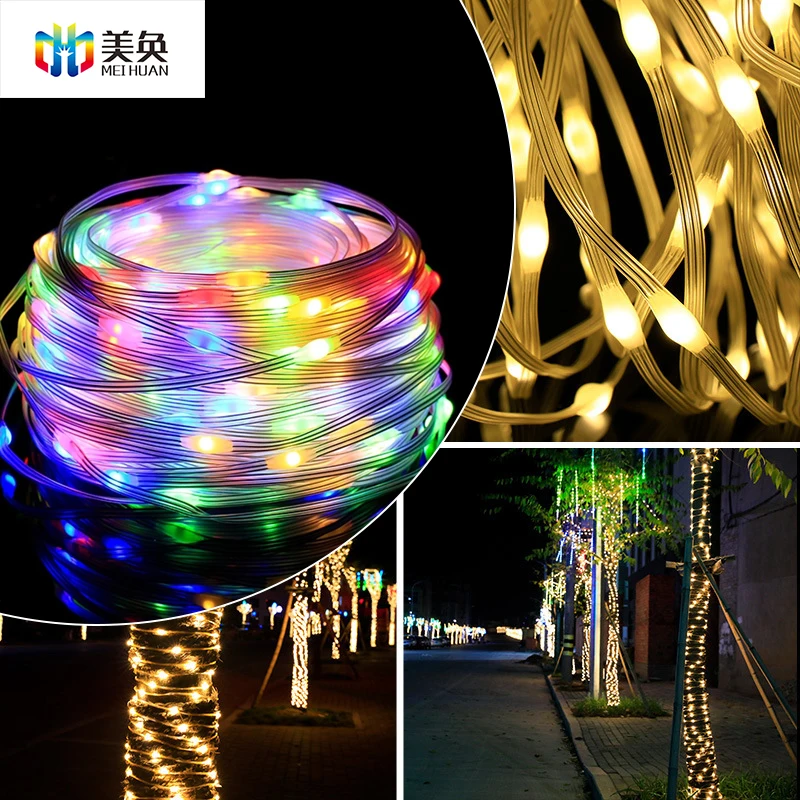USB Led Magic Color Rubber Line Lamp String RGB Electric Point Control  Waterproof Decorative Christmas Lamp