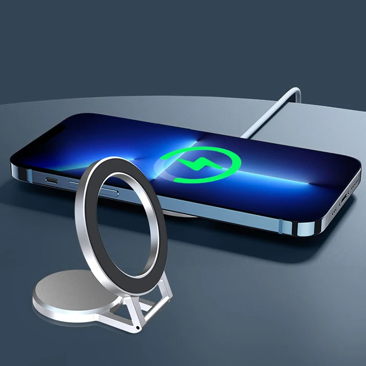 Hot Sell Dashboard Car Mount Phone Holder Aluminum Alloy 360 Rotation Foldable Mini Dashboard Magnetic Car Mount Bracket