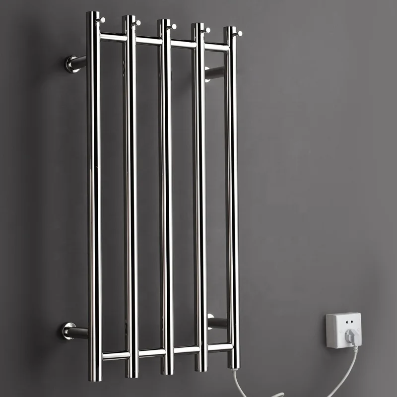 
TARRIOU Chrome Vertical Heated Towel Rail Electric 