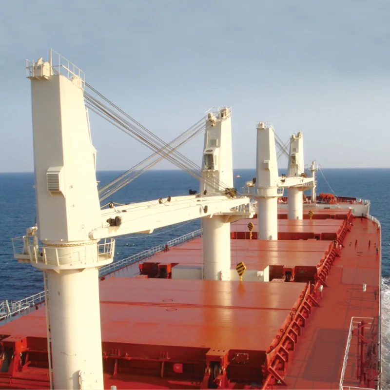 5 ton 20 ton Port marine ship deck electrical hydraulic crane on sale